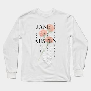 Jane Austen novels design Long Sleeve T-Shirt